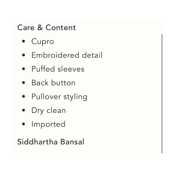 NWOT Anthropologie Siddhartha Bansal Lahiri Blouse in Green Motif Size Small - Picture 16 of 16